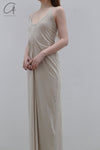 OUDE WAAG knitted slim dresses OW-23SS-DS06 meters gray